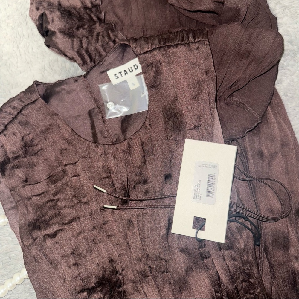 STAUD MIZU DRESS EARTH PLISSE - Picture 5 of 16